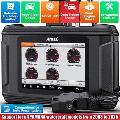 ANCEL MR500 Marine Diagnostic Scan Tool Active Test YAMAHA Outboard Watercraft