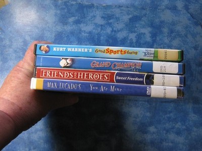 Lot of 4 CHILDREN'S CHRISTIAN DVD's You Are Mine, Grand Champion VGC