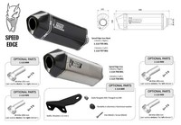 Universaler Auspuff Mivv Speed Edge - Rechte Seite