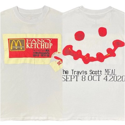 Travis Scott X McDonald s T shirt fancy Ketchup Tee Men s Size Small RARE