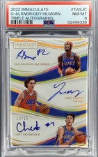 2022 Immaculate Shai Gilgeous-Alexander/Josh Giddey/Chet Holmgren Triple Auto