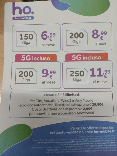 SIM Ho ATTIVABILE ONLINE - Foto 2 di 3