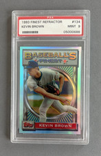 1993 Topps Finest #134 Kevin Brown PSA 9 MINT Marlins Rangers