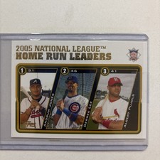 2005 Topps N.L. HomeRun Leaders Jones/Lee/Pujols UH141 $2.99 BIN!!