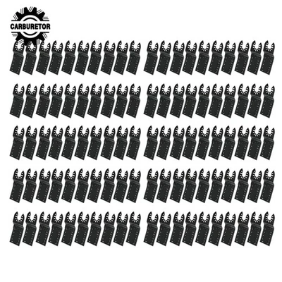 HOME-GARDEN-FIX Oscillating Multi Tool Saw Blades Multi Tool Blades 100PCS for Wood Metal