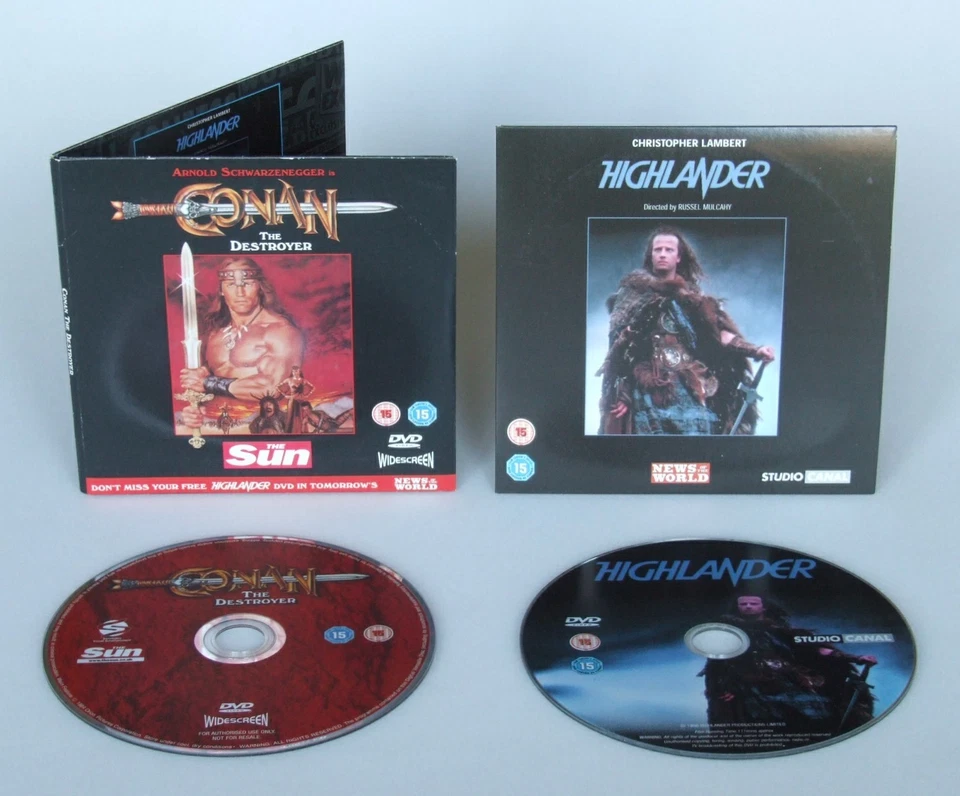 Newspaper Promo DVD Job Lot x12 (Conan/Highlander/Merlin/Snow Queen, The Bounty) - Image 2 of 4