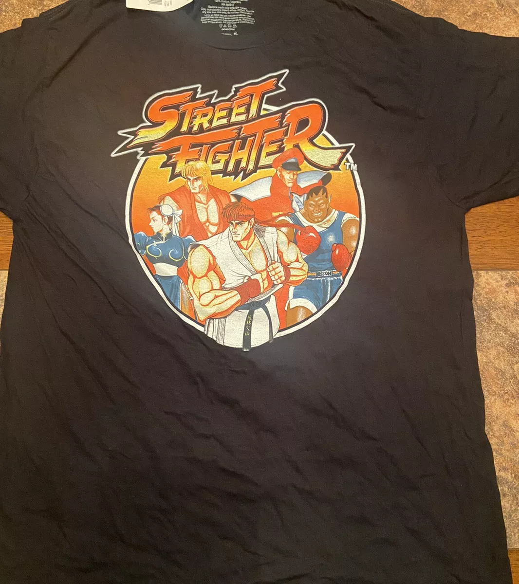 Street Fighter Classic Video Game Extra Large XL Shirt (23”x 30”) Black