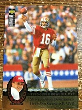 HOFer JOE MONTANA San Francisco 49ers 1995 Upper Deck TRILOGY INSERT Card #MT 8