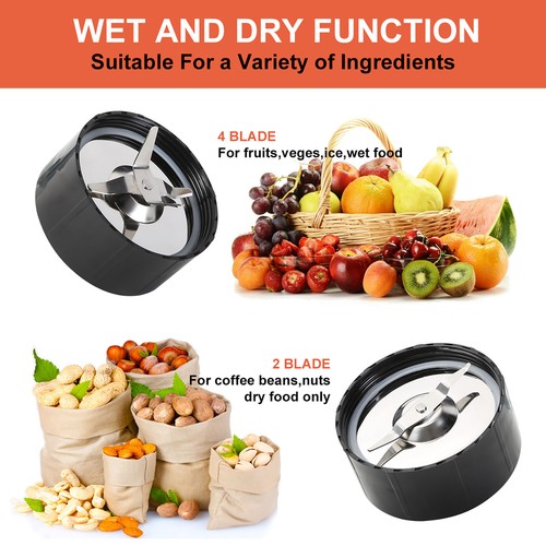 1.25L Standmixer Smoothie Maker Edelstahl Zerkleinerer Mixer Blender Ice Crusher - Bild 4 von 12
