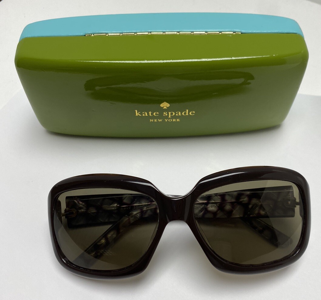 Kate Spade Carla/S Oversized Sunglasses Brown Made In Italy 