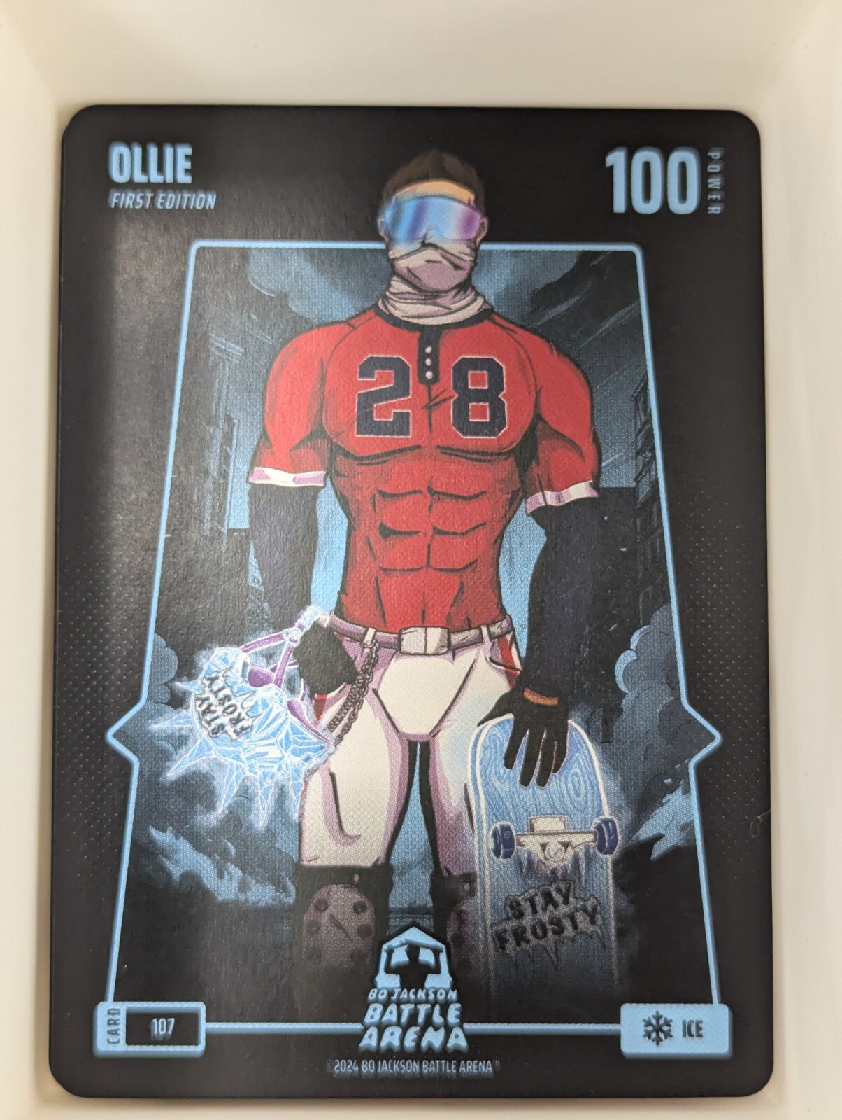BO JACKSON BATTLE ARENA - ICE - First Edition OLLIE #107 Matt Olson