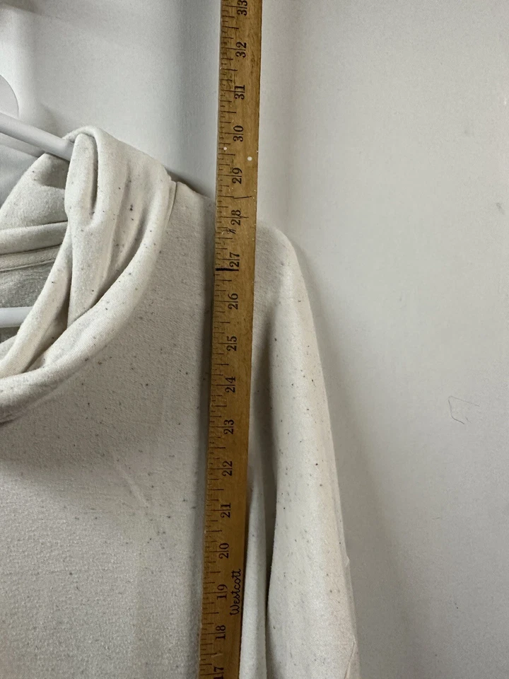 Top Lou & Grey para mujer con capucha cuello XL marfil moteado manga larga mezcla de rayón Foto 4 de 4