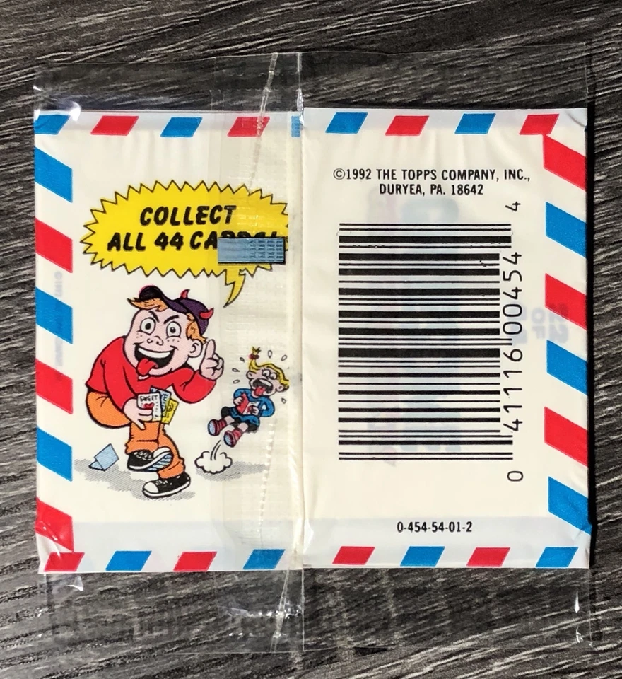 Topps 1992 - Saludos horribles - Paquete de violonchelo vintage sin abrir - Envío gratuito Foto 2 de 2