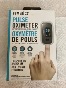 NEW sealed box Homedics Pulse Oximeter check blood oxygen level, pulse rate