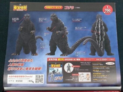 1:700 Toho Monster Collection 1 First Godzilla 1984 PVC Model