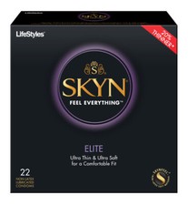SKYN Elite Non-Latex Ultra Thin Lubricated Condoms Silver Pocket Case