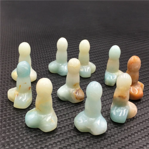 Wholesale Natural mix mini Penis Carved quartz Crystal Massager Wand Healing - Picture 141 of 296