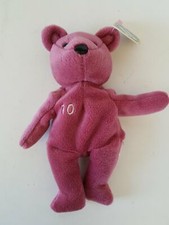 Salvino's Bamm Beano's Deep Pink  10 Jones Beanie Bear 616132120006