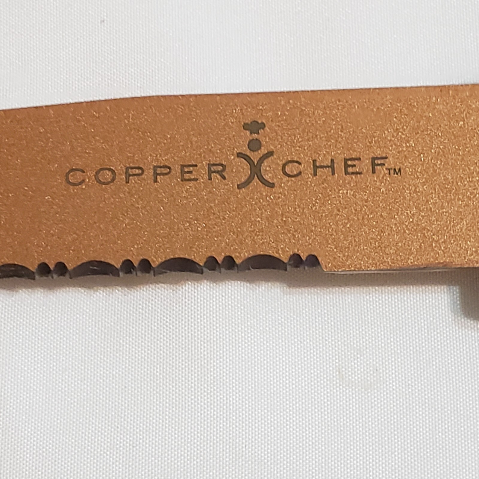 Copper Chef 8" Professional Knife Serrated Multipurpose Slicer Poker on End