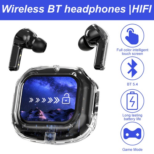TWS Wireless Earbuds Bluetooth 5.4 Earphones For Android & iPhone Bass Earbuds - Zdjęcie 2 z 19
