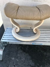 Ekornes Norway Stressless Ottoman Footrest SAND Leather OTTOMAN EKORNES BASE