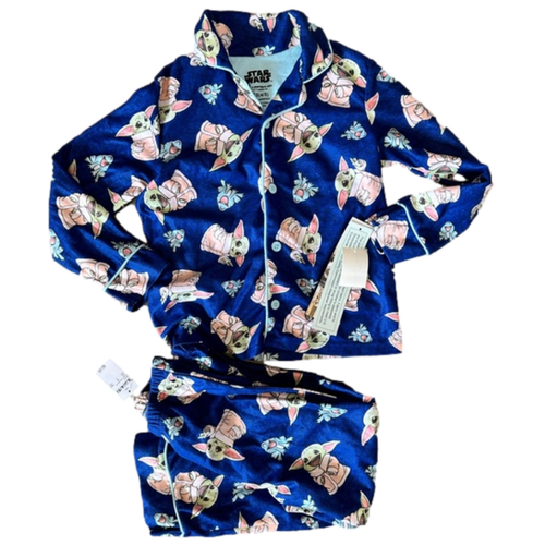 NWT Star Wars Baby Yoda Pajama Sleepwear Set size XS 4/5