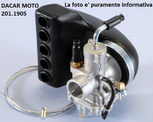 201.1905 Carburador POLINI CP D.19 PRIM.ET3 Filtro Vespa 125 Primavera ET3 2T
