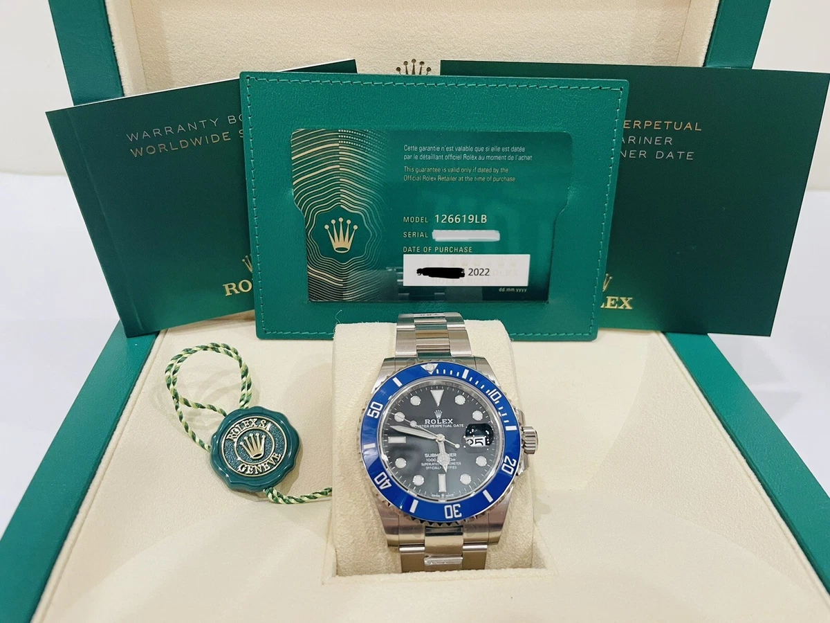 Rolex Pre-Owned | Rolex Submariner 126619LB - Blue Bezel - Black Dial - 2022