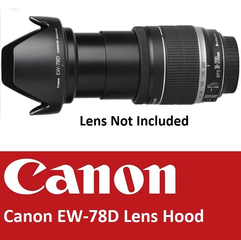 Cannon Ef Lens Canon EW-78D Lens Hood For EF 28-200mm & EF-S 18