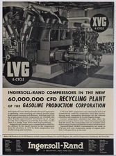1941 Ingersoll Rand Ad: Grapeland, Texas - Gasoline Production Co. Compressor