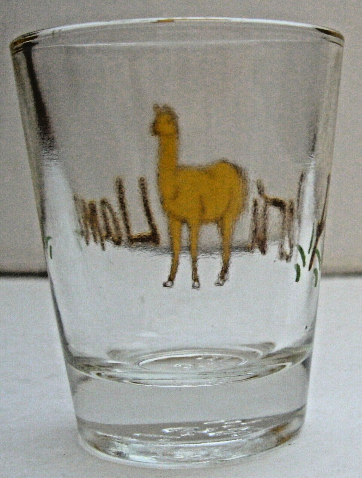 Peru Llama Shot Glass Souvenir