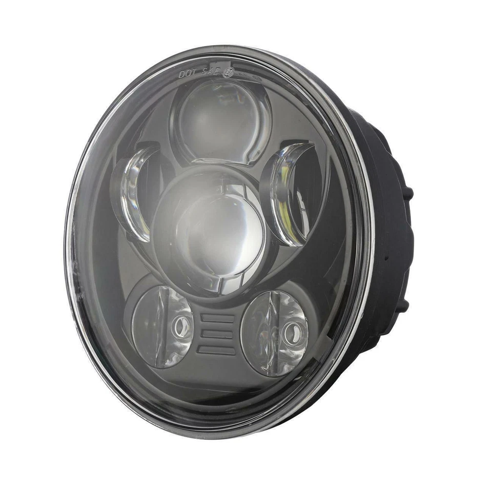 Faro LED 5-3/4" + Lámpara de paso de 4,5" para Ducati Monster 1100 Harley Dyna Foto 2 de 4