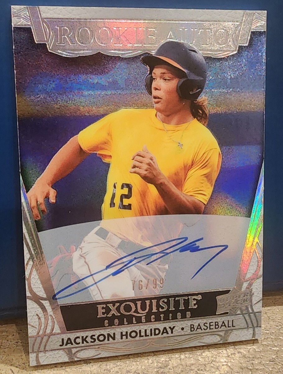 2023 UD Goodwin Jackson Holliday Exquisite Collection Rookie Auto 
