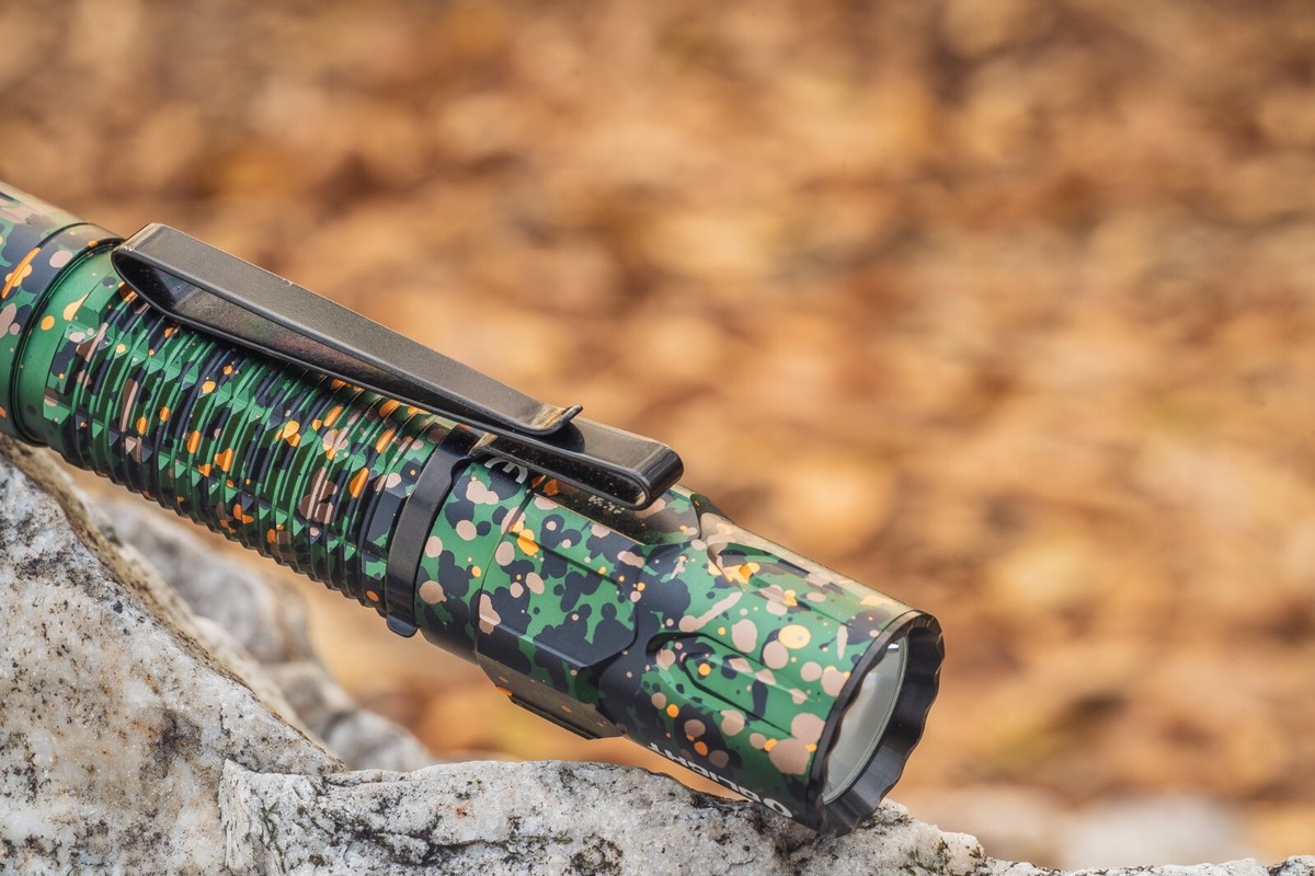 Olight Warrior 3S Camouflage Tactical Flashlight, 2300 Olight Warrior 3S Camouflage Tactical Flashlight, 2300