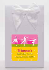 Gymnastics - Personalized Birthday Party Goodie Bags - Set of 12