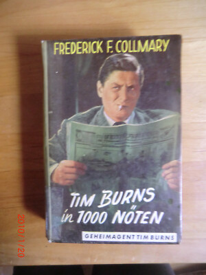 Leihbuch, Frederick F. Collmary Tim Burns in 1000 Nöten -Cover Günter Pfitzmann