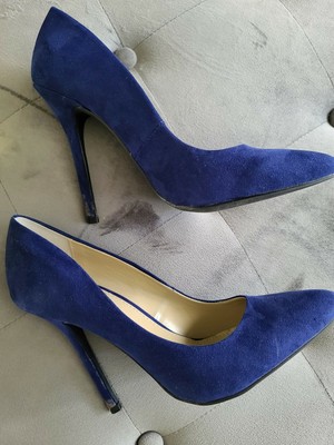 blue jean pumps