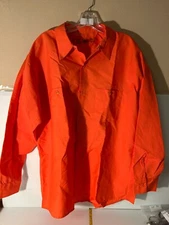EWC Safety Bright Orange Work Shirt LS Long Sleeve Heavy Duty-Free Shipping