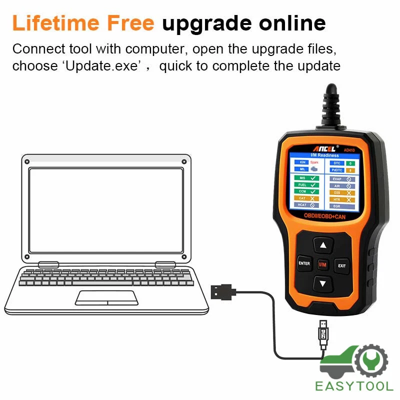 2025 ANCEL AD410 Profi KFZ OBD2 Diagnosegerät Auto Scanner Fehler Auslesegerät - Bild 3 von 4