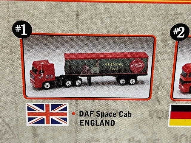 2000 Matchbox Coca Cola COKE AROUND THE WORLD, #1 England, DAF Space Cab - Image 3 of 3