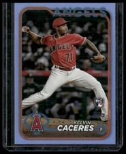 2024 Topps #680 Kelvin Caceres Father's Day Powder Blue #/50
