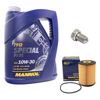 MotoröL ÖLfilter SH427P 10W30 5 Liter + ÖLablassschraube FüR Audi A4 VW Passat