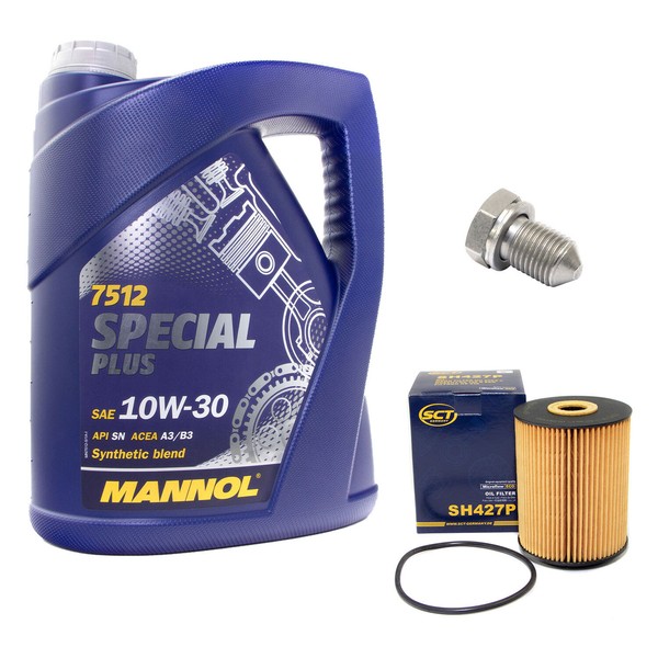 MotoröL ÖLfilter SH427P 10W30 5 Liter + ÖLablassschraube FüR Audi A4 VW Passat-image