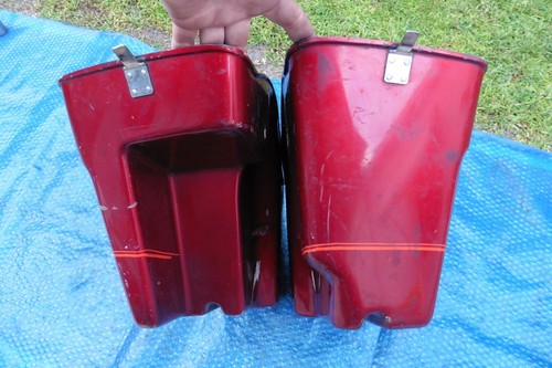 85 - 89 HARLEY DAVIDSON FLHTC FLHS FLT SADDLE BAGS HARD BAGS - Picture 5 of 10