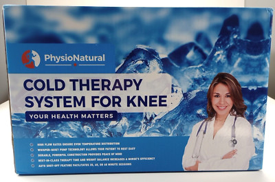 PhysioNatural Cold Therapy System Ice Machine ACL Knee Surgery Recovery Open Box