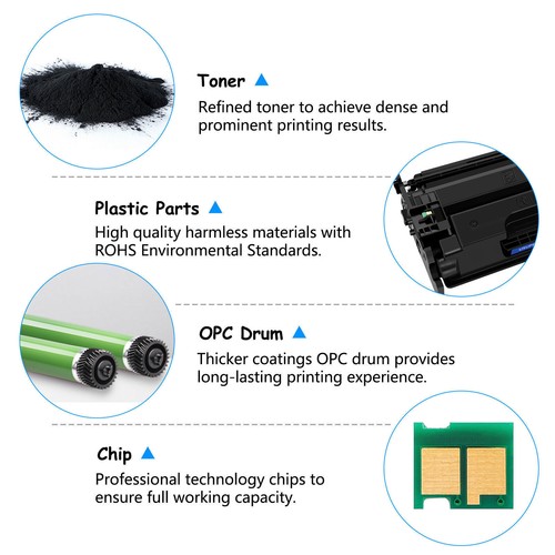6PK greencycle High Yield CF226A 26A BK Toner for HP LaserJet Pro M402dne, M402n - Picture 4 of 24