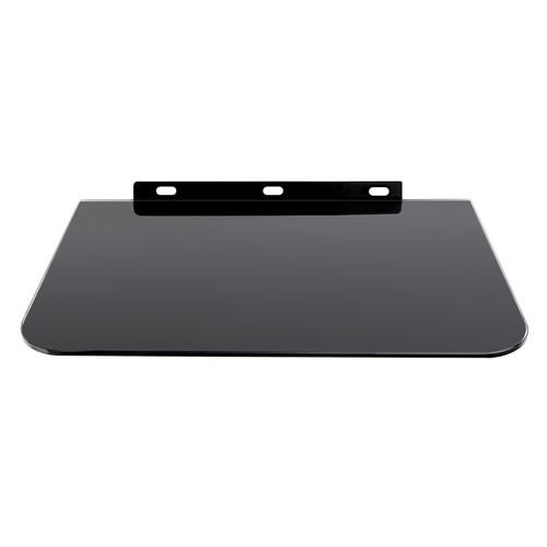 Wandregal Wandhalterung Wand Glas Regal Glasablage HiFi DVD Wandablage Schwarz - Bild 2 von 6