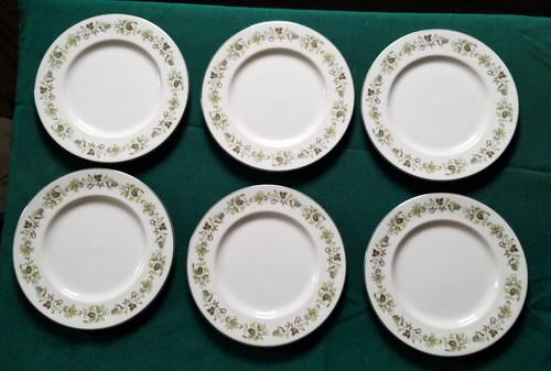 11 ROYAL DOULTON VANITY FAIR 8-inch SALAD PLATES 1969-1979 ENGLAND - Picture 5 of 8
