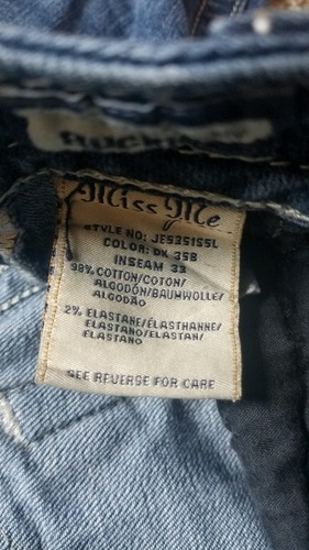 Miss Me Cropped Stretch Jeans Girl's/Junior Size 25/25.5 - Picture 9 of 12