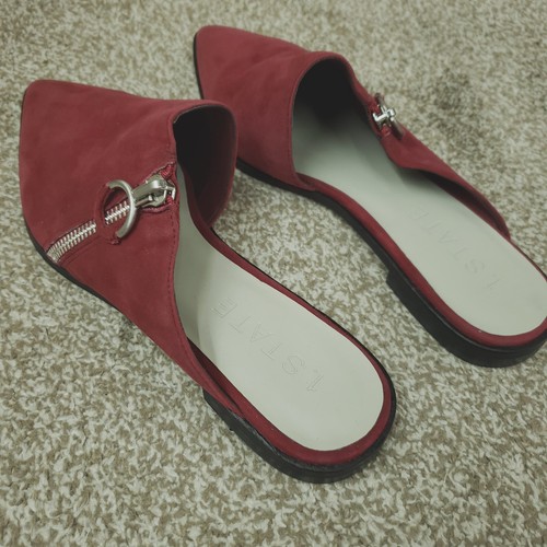1. State Mules Shoes Women Size 9.5 US 41 EU Red (Rosso) 1S-FELID Suede - Picture 5 of 16